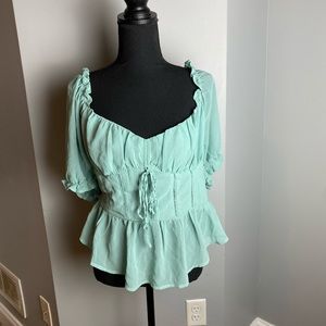 Fashion Nova Blue Top